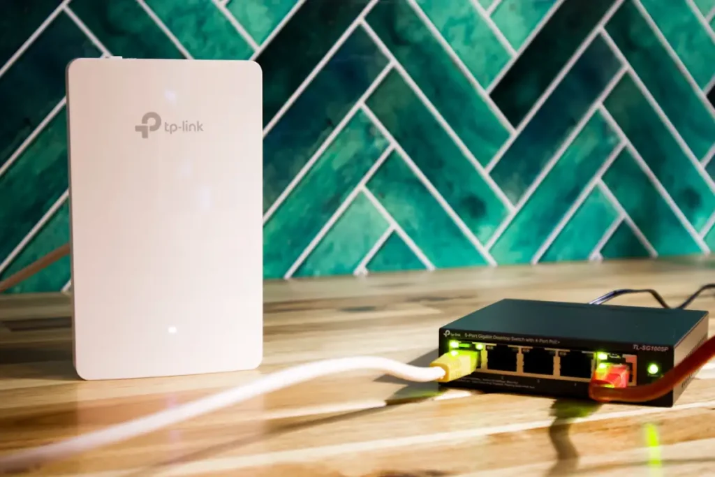 TP-Link WiFi extender and network switch for reliable home connectivity