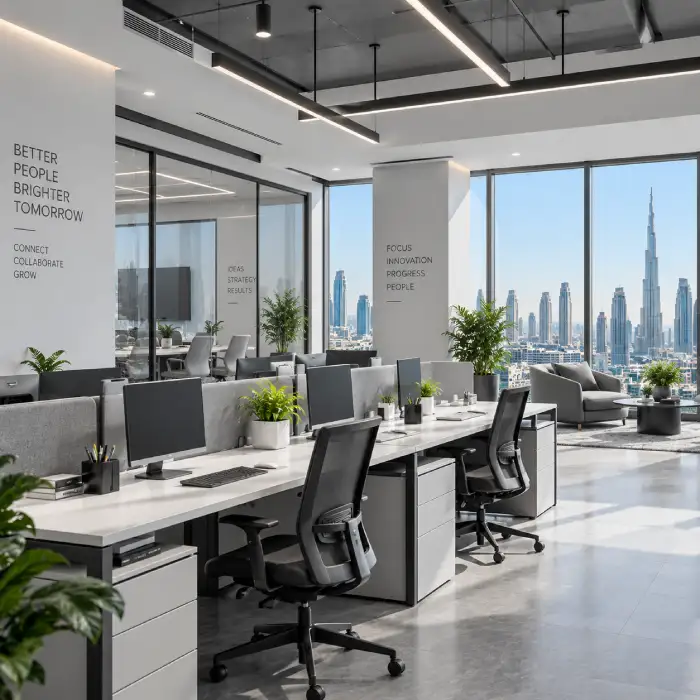 Modern Office Overlooking Dubai